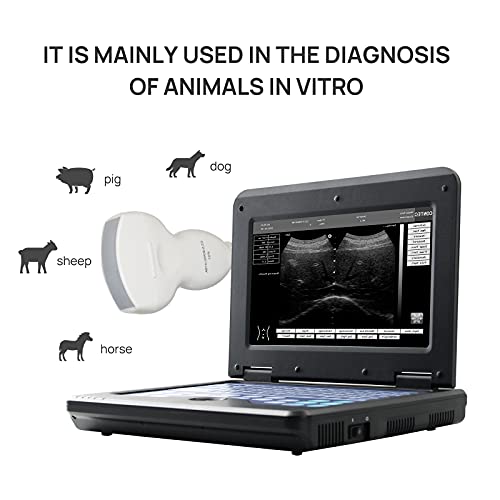 Contec Veterinary Portable Ultrasound Scanner For Pregnancy Check On Animals Horse Equine Goat Sheep Dog With 3.5Mhz Convex Probe thumb #1