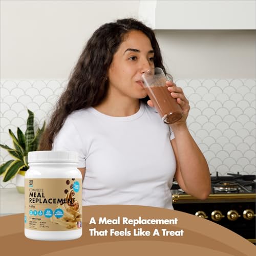 yes you can meal replacement shake - 20g protein 4g fiber 21 vitamins amp minerals 0g added sugar - meal replacement protein powder - complete all-in-one nutrition - 15 servings coffee