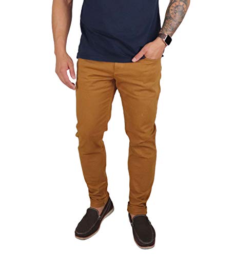 CALÇA SKINNY JEANS, SARJA (CARAMELO, 44)