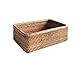 Ręcznie Tkane Rattan Wiklinowy Kosz Owocowy Herbata przekąska Chleb Piknik Kosmetyczne Prostokątne Pudełko Do przechowywania Gospodarstwa Domu Dostawy Kuchnia (Size : 20x14x7cm)