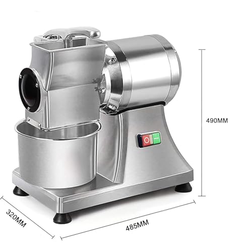 Rallador eléctrico rotatorio de queso con bandeja acero inoxidable miniatura 6