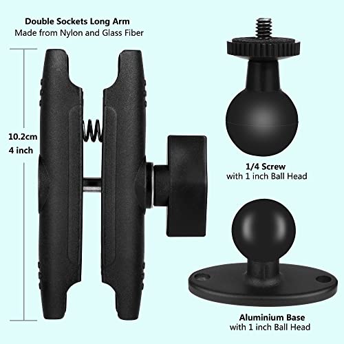 Peastrex Phone Wall Mount Holder Stand Ball Head Long Arm Drill Base 360 Degree for 3.5 to 7 in Cellphone, iPhone 14 13, Samsung Galaxy/Nexus/HTC/LG Etc, for Home Truck Car GPS LED Camera by Peastrex - Used condition - Image 5