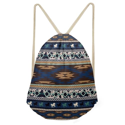 Aztec Style Drawstring Bags Unique Party Favors Bag String Bags Small Cinch Bags Candy Snack Storage Bag Travel Camping Drawstring
