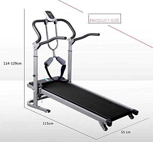 Image of Folding Treadmills Treadmills, Foldable Mechanical Treadmill, Ultra-Quiet Small for Home Fitness Equipment, Handrail Lifting