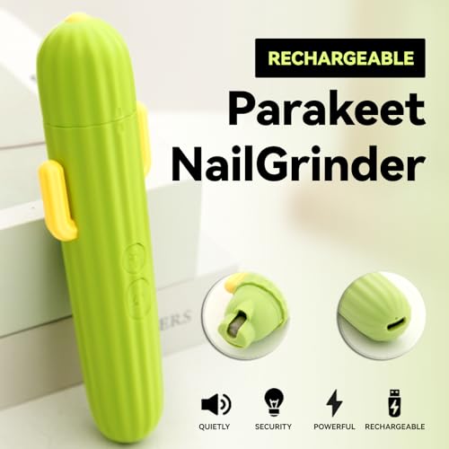 Image of Bird Nail Grinder Upgraded Bird & Cat Nail Clipper rwith LED Lamp 2-Speed Electric Rechargeable Bird Beak Grinding Stone for Cats Dogs Bird Parrot Budgerigars Parakeets Myna Conure Parakeets Lovebirds