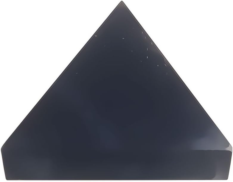 Pyramid Black Obsidian Carved Stone Rock 1 by uMuseum