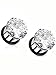2pc Stainless Steel Tunnel Flesh Earring Plug with Cut Diamond (00g)