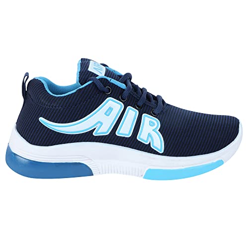 Aedee Boy's Running Shoes | Lace up, Lightweight, Casual Shoes for Sports, Ideal for Parks, Outdoor, Walking & All Day Casual Wear(ADE-SR01_Blue)