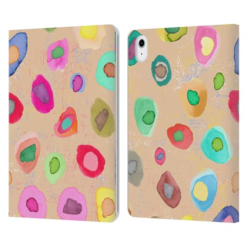Étui portefeuille en cuir housse protection fleurs iPad Air 11