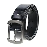 [maikun] [マイクイーン] ベルト メンズ ベルト メンズ カジュアル おおきいサイズ おしゃれ 本革 ブラック 父の日 クリスマス プレゼント 105cm