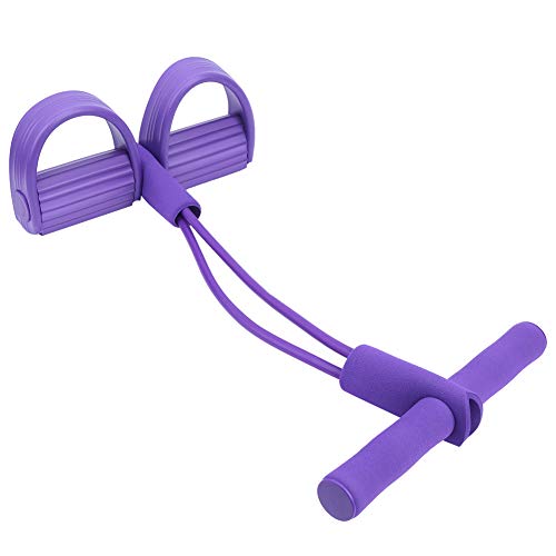 Ejercitador de piernas con cuerda elástica y pedal miniatura 4