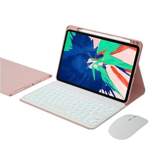 Funda para iPad Air de 10.9 pulgadas con ranura de bolígrafo, teclado y ratón