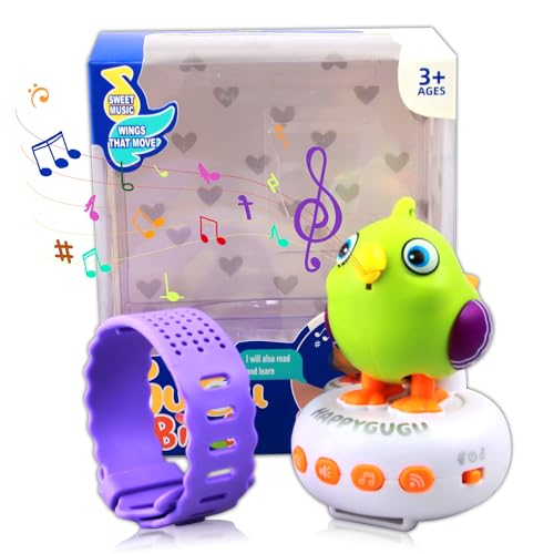 WDJLNZB Pájaro de Juguete Que Habla, Juguetes Que Cantan, Juguete Parlante, Juguete Que Repite lo Que Dices, Juguete Educativo Interactivo, Regalos Adecuados para Niños y Bebés (Green)