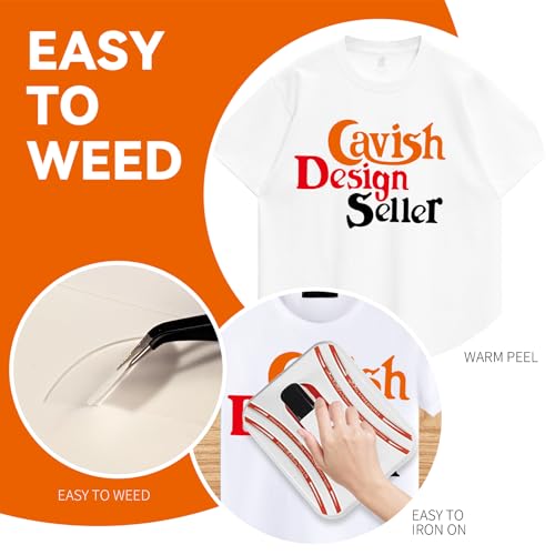 Tie Dye HTV Heat Transfer Vinyl, 12"x 10" HTV Vinyl for Shirts, Watercolor Iron on Vinyl for All Cutter Machine, Easy to Cut and Weed for Heat Vinyl Design (Basic Color)