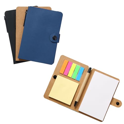3 Cuadernos de Notas Premium - Tapa Corcho