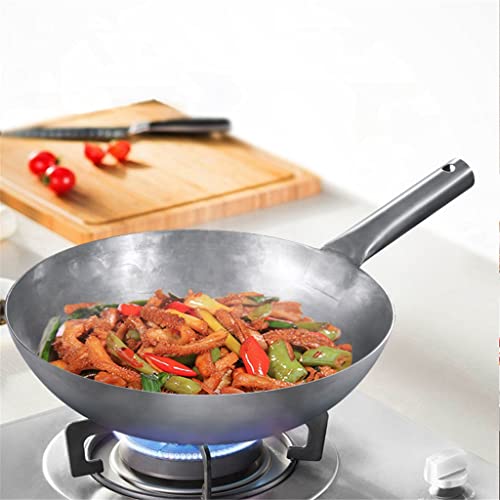 Wok de acero sin recubrimiento, asa desmontable miniatura 2