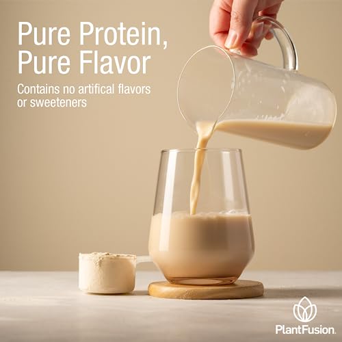 PlantFusion Complete Vegan Protein Powder - Plant Based Protein Powder With BCAAs, Digestive Enzymes and Pea Protein - Keto, Gluten Free, Non-Dairy, No Sugar, Non-GMO - Natural-No Stevia 0.93 lb - Image 4