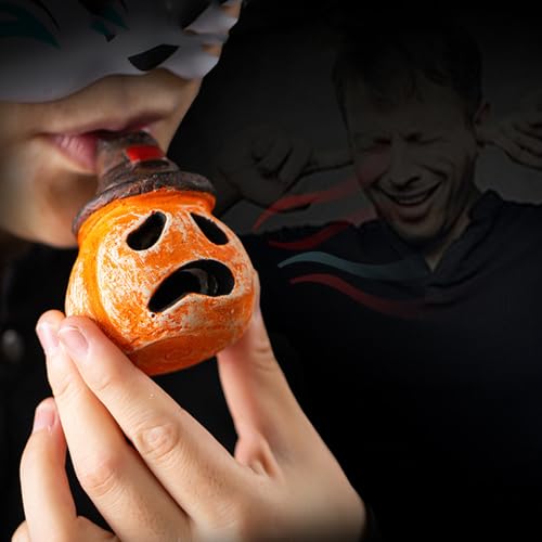Aztec Death Pumpkin Whistle - Real Screaming Authentic Human Sounding Screams Loud War Whistle