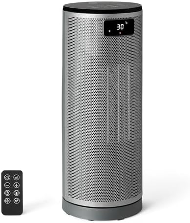 Amazon Basics Calefactor eléctrico cerámico con tecnología PTC, 1...