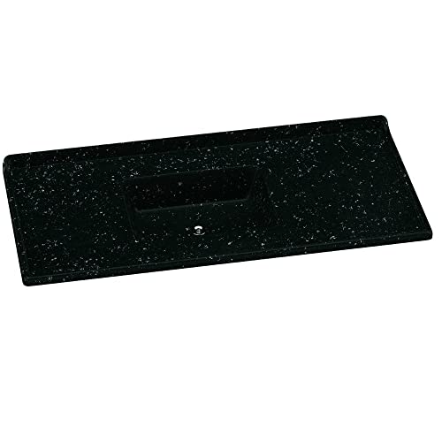 Pia Sintética Standart 120 X 55 Cm Pedra Preta Aj Rorato