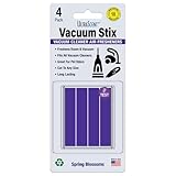 UltraScent Vacuum Stix, Vacuum Deodorizer & Air Freshener Sticks for All Vacuums, Long-Lasting Vacuum Cleaner Deodorizer, Non-Toxic, Made in USA (1-Pack (4 Stix), Spring Blossoms)
