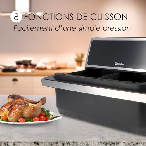 Friteuse à air double M mimotec résolvant le manque de temps pour cuisiner sain - 3