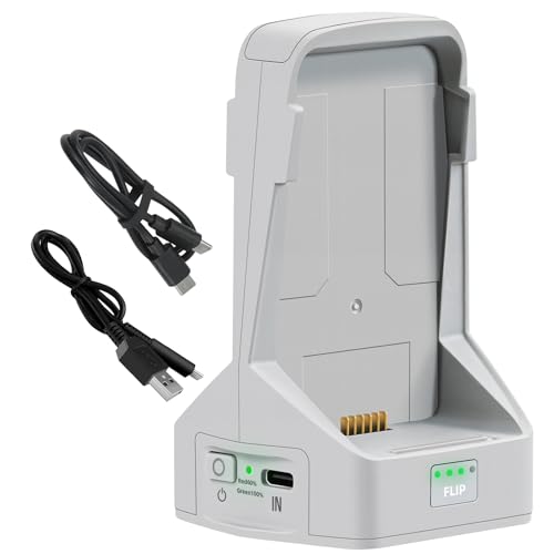 45W Dual Battery Charger with Storage Charge for DJI Flip Drone Two-Way Charging Hub Charge 2 Batteries Accessories