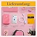 KODAK Step Sofort-Smartphone-Fotodrucker - Tragbarer Mini-Farb-Mobilfotodrucker - Zink 2x3” Klebefotos - Bluetooth-kompatibel mit iOS- & Android-Geräten - Spaßige Bearbeitungs-App - Rosa