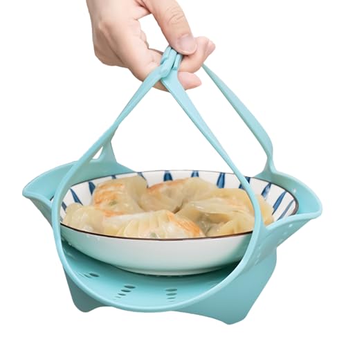 Cesta de vapor genérica de silicona, silicona | Cesta multiusos sin lavavajillas de calidad alimentaria con pies fuertes, accesorio de cocina