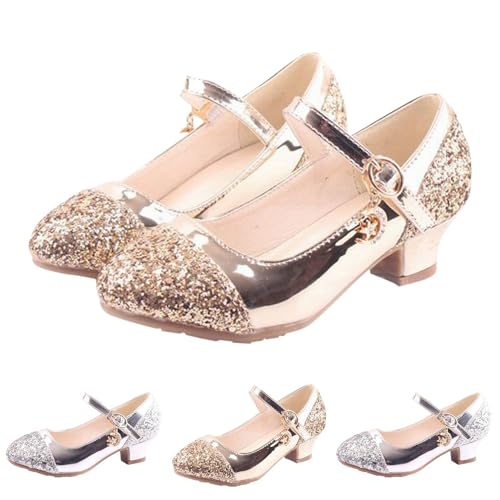 girls sandal size 12 Heels Girls Single Shoes Dress Shoes Performance Shoes Children Crystal Shoes2