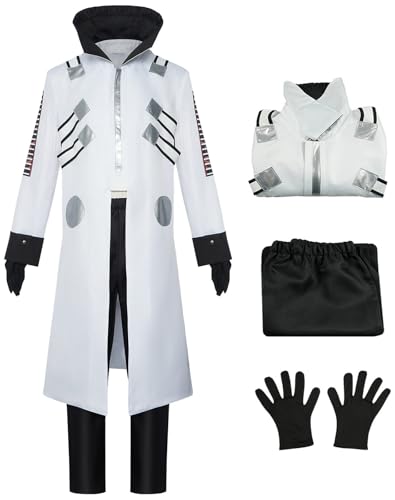 Jeu de rôle costume Dr. Eggman pour homme avec veste pantalon et gants