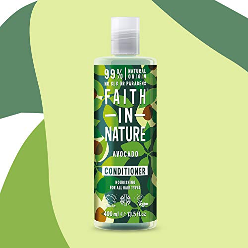 Faith In Nature Acondicionador Natural de Aguacate, Nutritivo, Vegano y No Testado en Animales, sin Parabenos ni SLS, para Todo Tipo de Cabello 400 ml - imagen 4
