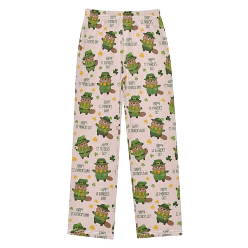 J JOYSAY St. Patrick's Otters Pajamas Pants Soft Long Pajama Bottoms Lounge Sleep Pants Size S-XL