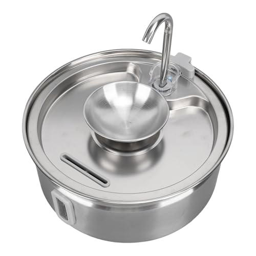 Fuente para agua automática de acero inoxidable para gatos 3.2L