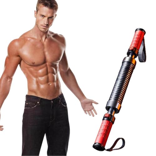 Appareil de musculation à ressort réglable en acier au carbone Power Twister, équipement d'exercice musculaire à domicile, poignée antidérapante avec...