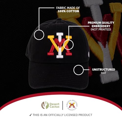 Gorra bordada ajustable con logo VMI negra miniatura 4