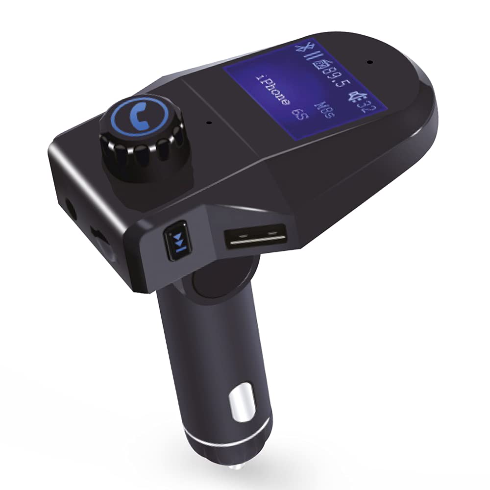 ROADPOWERRP-FMTR29 Bluetooth FM Transmitter with LED Display FM Radio Adapter Music Player Car Kit with Hands-Free Calling