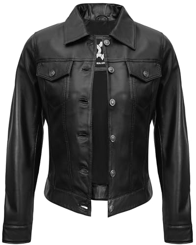 Vintage Style Real Lambskin Outwear Jackets For Womens Stylish