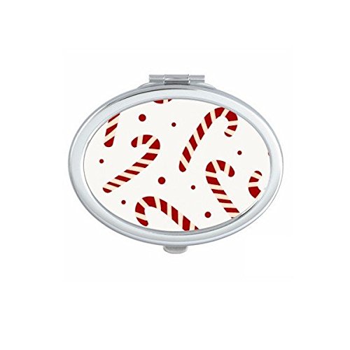 Miroir compact maquillage blanc avec illustration de Noël