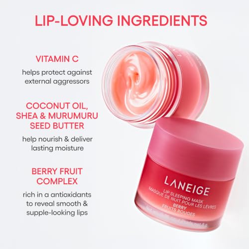Image of LANEIGE Lip Sleeping Mask: Korean Overnight Treatment For Dry Lips | Hydrating & Nourishing Overnight Lip Treatment Mask with Vitamin C, Shea & Murumuru Seed Butter | Now Build Your Own Bespoke Swirl