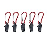 10 Stück Zelt Clips Set Kleine Clamp Plane Planenhalter Planen-Klemmen, Winddichte Markisen+Karabiner, Kunststoff Krokodil Klammern Planenhalter Clips, Krokodilklemme für Outdoor