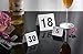 New Star Foodservice 27600 Double Side Plastic Table Numbers, 1-25, 3
