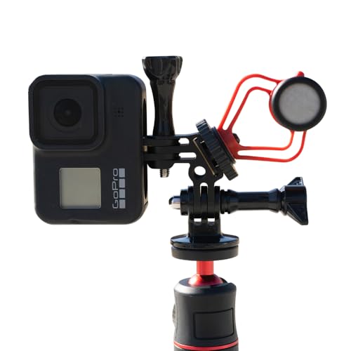 90 Degree Direction Adapter Elbow Mount with Thumb Screw for GoPro 12/11/10/9/8/7/6/5 Black,Session 5/4 Action Cameras