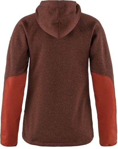 Fjällräven Damen Övik Fleece Hoodie Jacke, Autumn Leaf, L