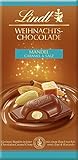Lindt Weihnachts-Schokoladentafel mit Mandel Caramel & Salz | 100 g Tafel Salted Caramel | Schokoladengeschenk zu Weihnachten