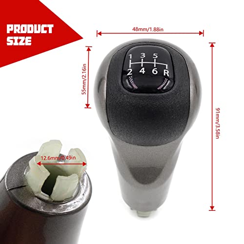 Image of ATORSE 5 /6-speed Gear Shifter Knob Head fits for Honda Civic 2006-2011 6 Speed