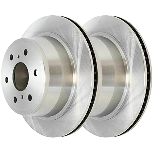 AutoShack R65135PR Rear Brake Rotors Pair of 2 Driver and Passenger Side Replacement for Chevrolet Tahoe Avalanche Silverado 1500 LD Suburban 1500 GMC Sierra 1500 Yukon XL 1500 Cadillac Escalade ESV