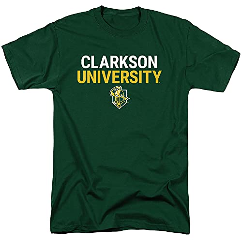 Clarkson University Official Stacked Unisex Adult T-Shirt, Stacked, X-Large