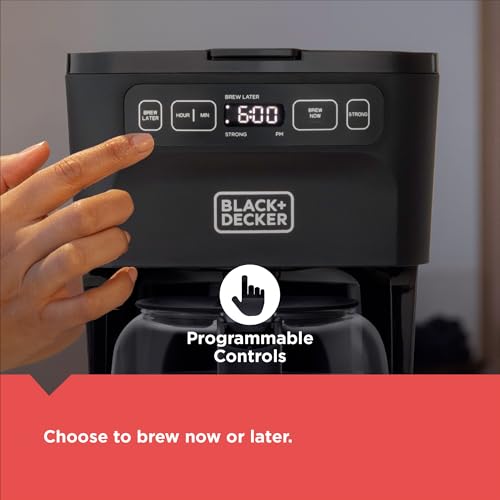 BLACK+DECKER CAFÉCRAFT 12-Cup Programmable Coffeemaker, Stainless Steel - image 3