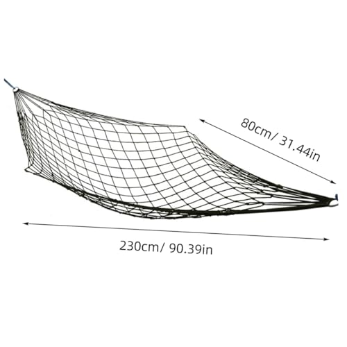 Kisangel Seilhängematte Nylonnetz Stabile Outdoor Netzhängematte Leicht Zu Reinigen Traglast 120 Kg Schlafnetz Für Camping Reisen Garten Und Terrasse